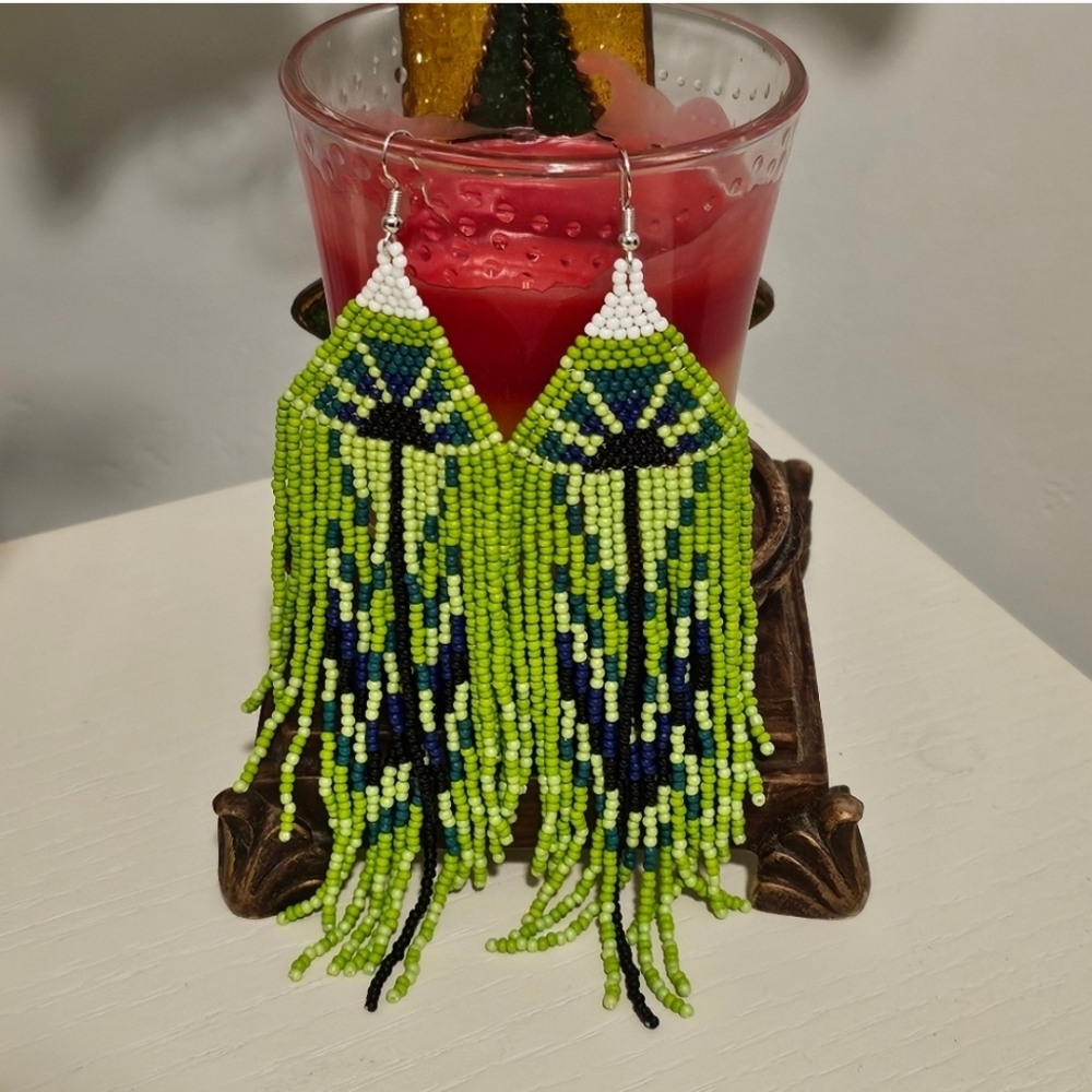 Tree of Bohemian Beaded Earrings